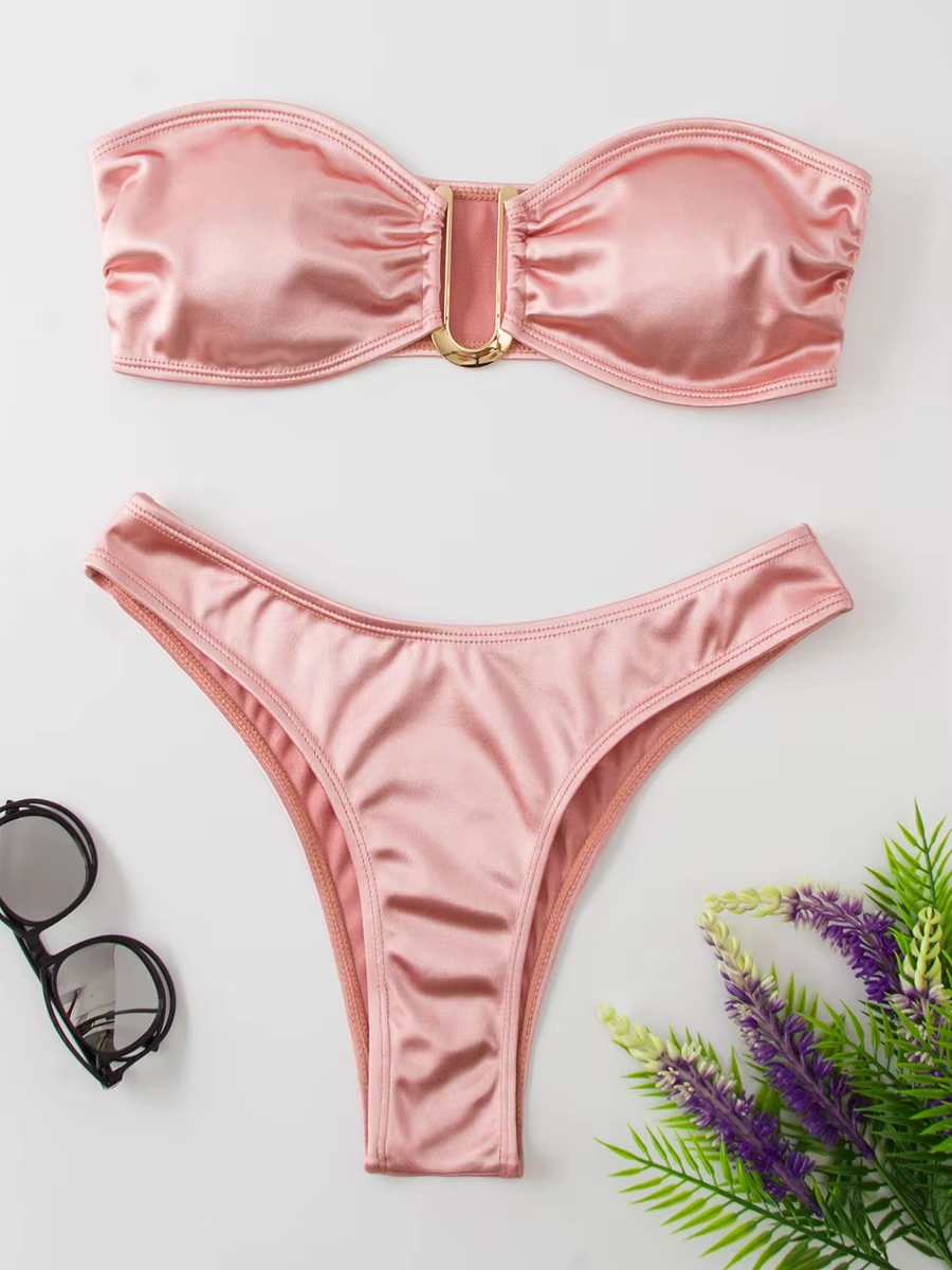 Sexy Bandeau Bikini Set - Push Up Two-Piece Swimsuit - thumbnail 5