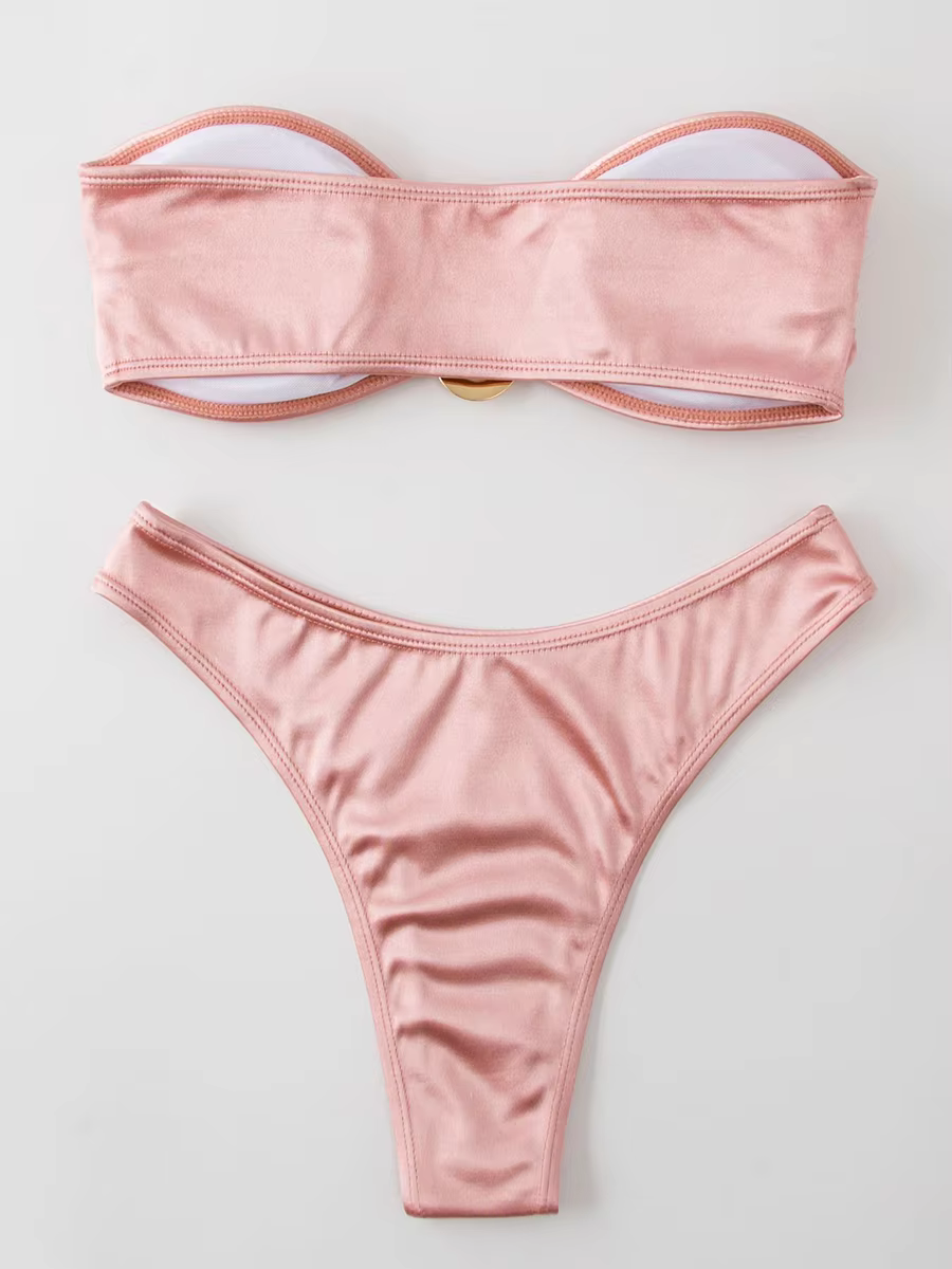 Sexy Bandeau Bikini Set - Push Up Two-Piece Swimsuit - thumbnail 6