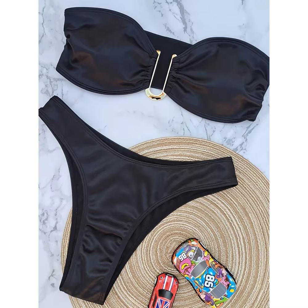 Sexy Bandeau Bikini Set - Push Up Two-Piece Swimsuit - thumbnail 15