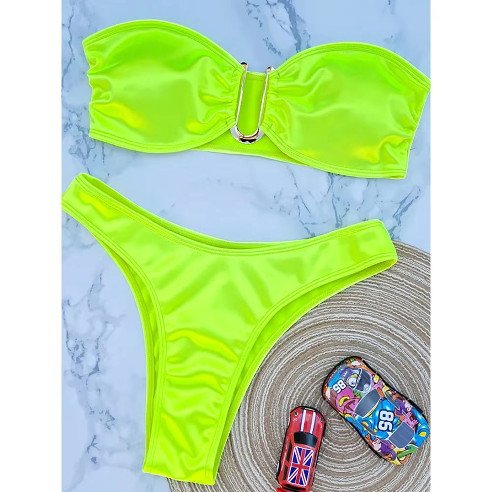 Sexy Bandeau Bikini Set - Push Up Two-Piece Swimsuit - thumbnail 7