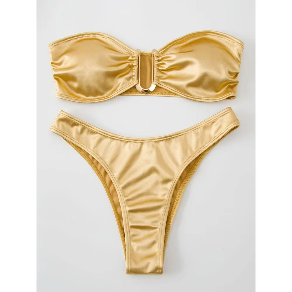 Sexy Bandeau Bikini Set - Push Up Two-Piece Swimsuit - thumbnail 11