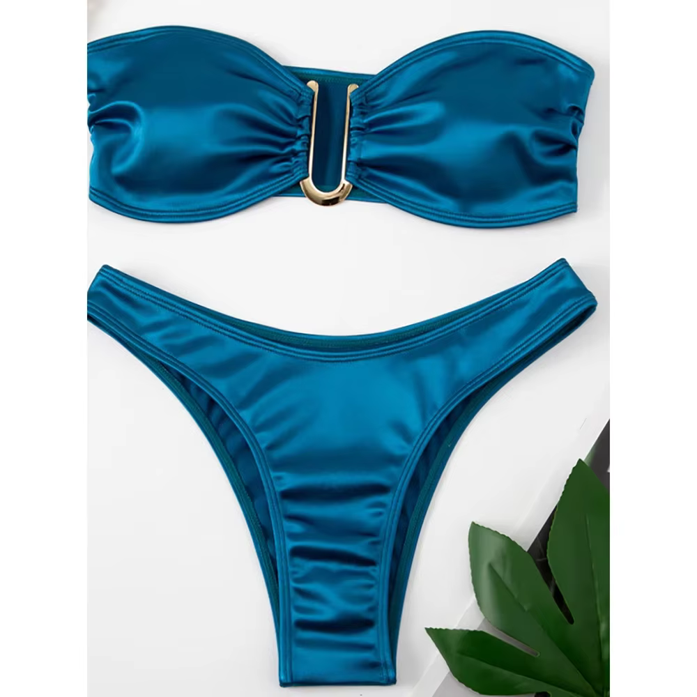 Sexy Bandeau Bikini Set - Push Up Two-Piece Swimsuit - thumbnail 10