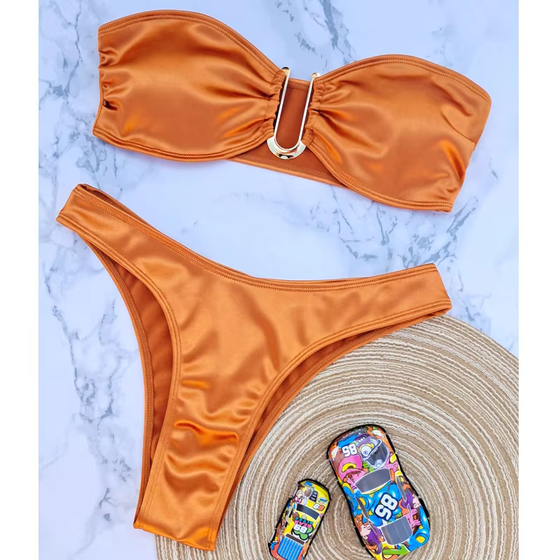 Sexy Bandeau Bikini Set - Push Up Two-Piece Swimsuit - thumbnail 17