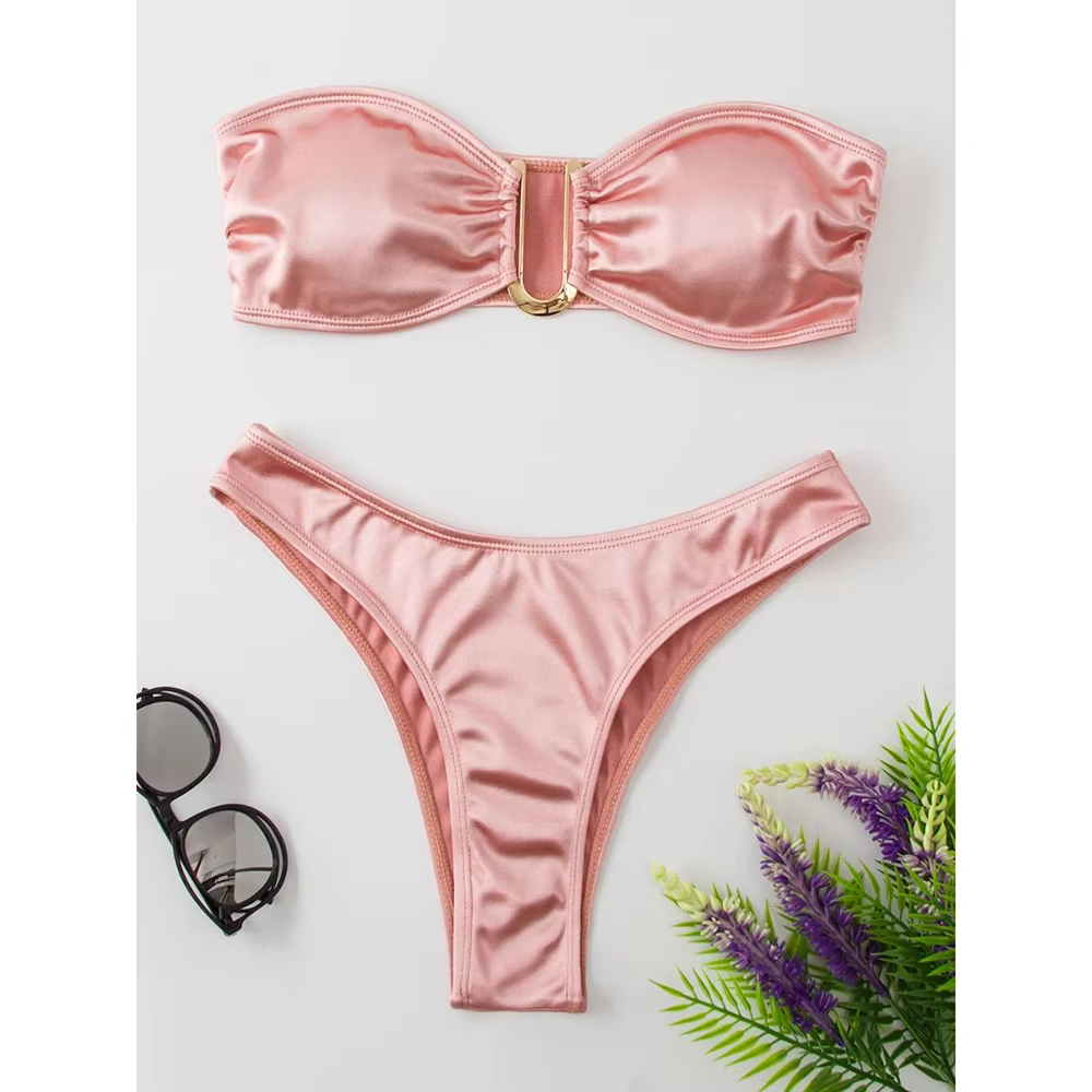 Sexy Bandeau Bikini Set - Push Up Two-Piece Swimsuit - thumbnail 13