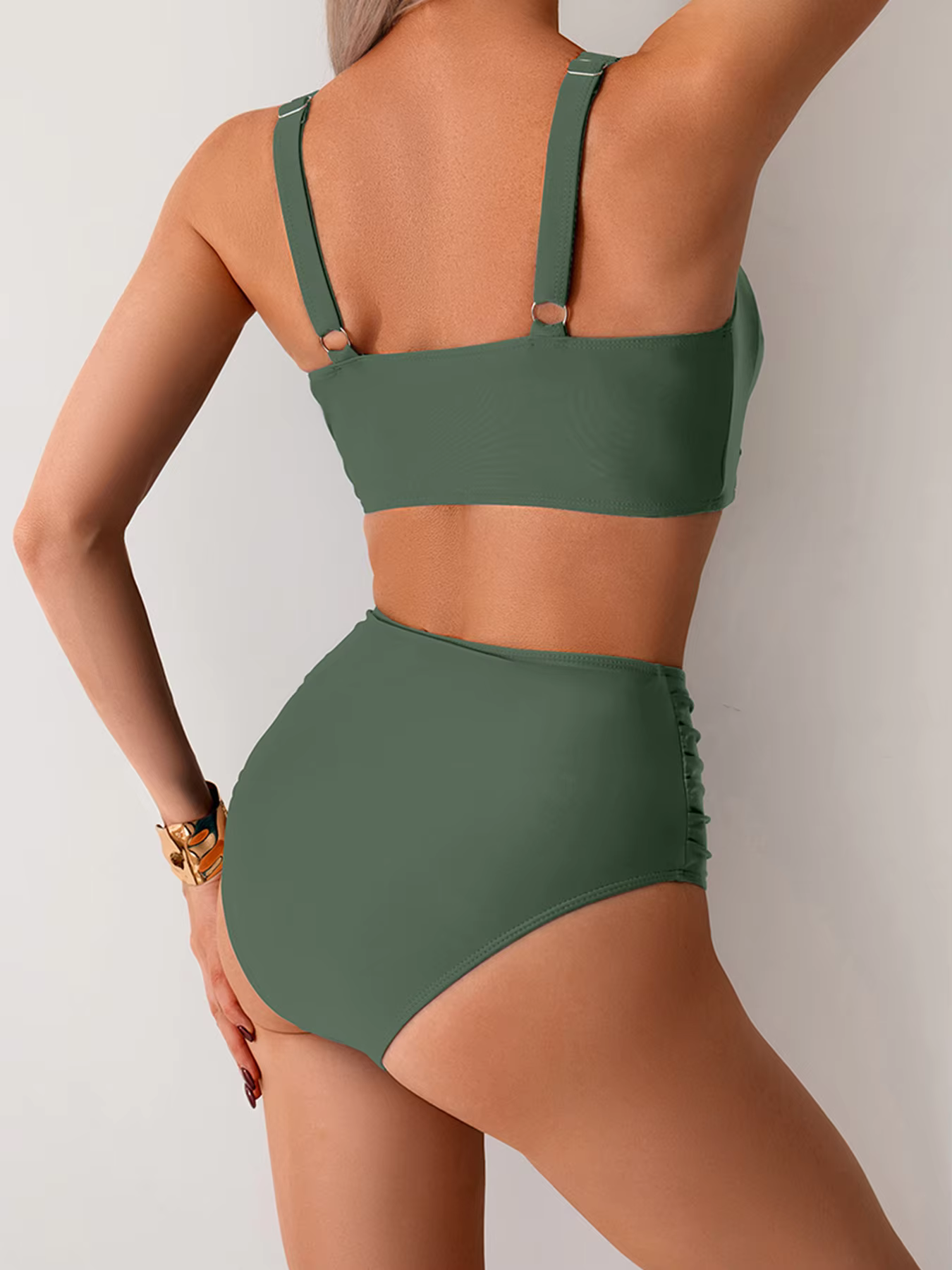 High-Waisted Two-Piece Bikini Set - thumbnail 2