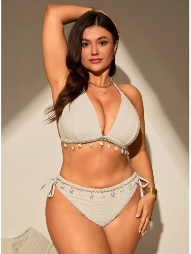 Plus Size High Waist Push Up Bikini Set 01 - thumbnail 5