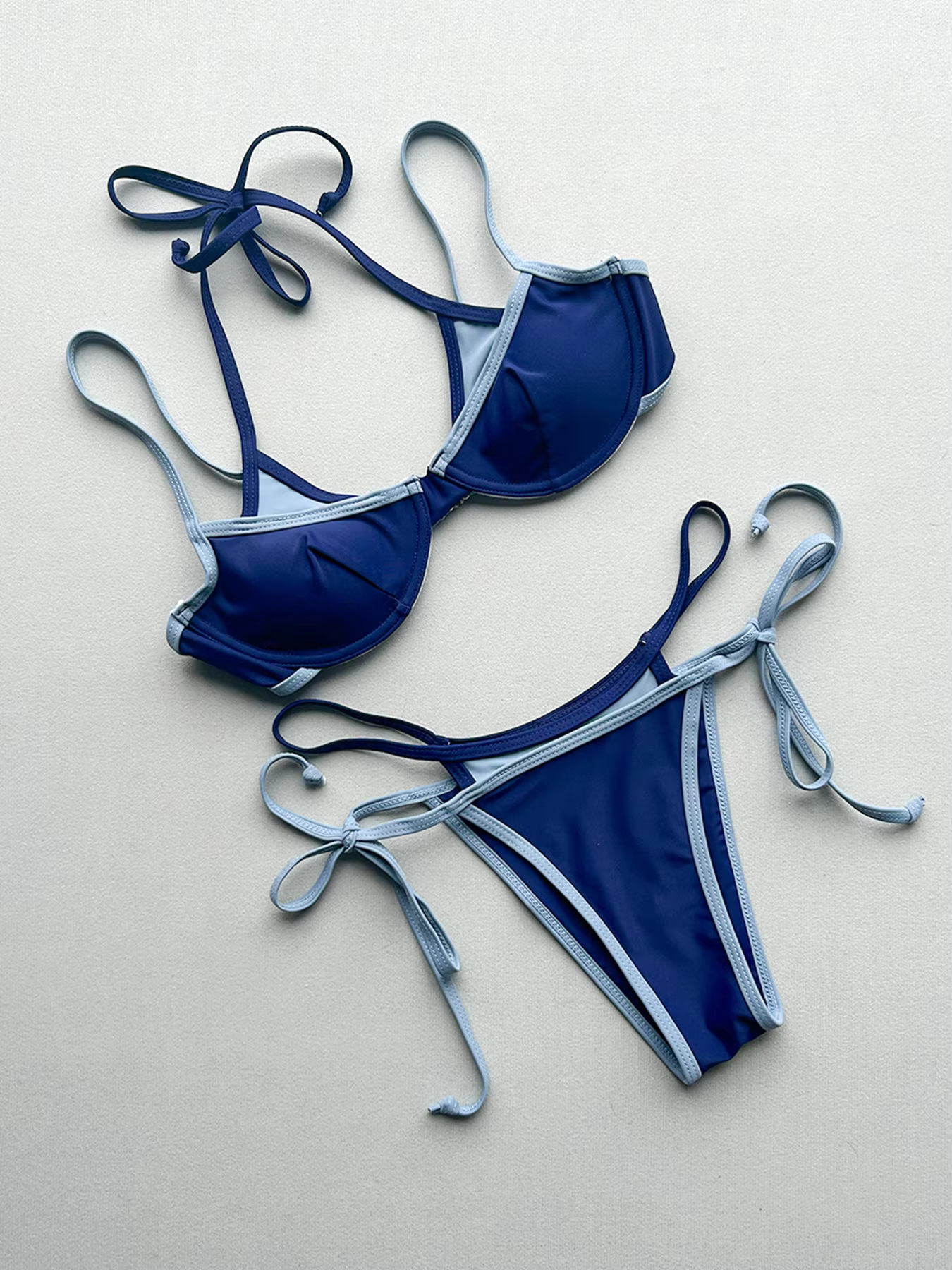 Sexy Bandage Push Up Bikini Set - Brazilian Two-Piece Swimsuit - thumbnail 6